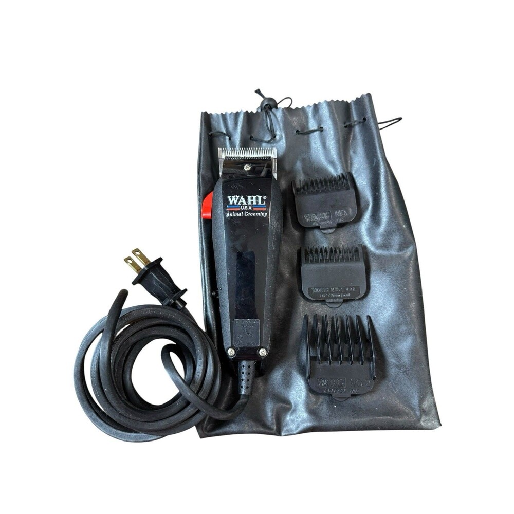 Wahl Pet Clippers Animal Grooming Trimmer +3 Attachments Two #1 One #2 30-15-10